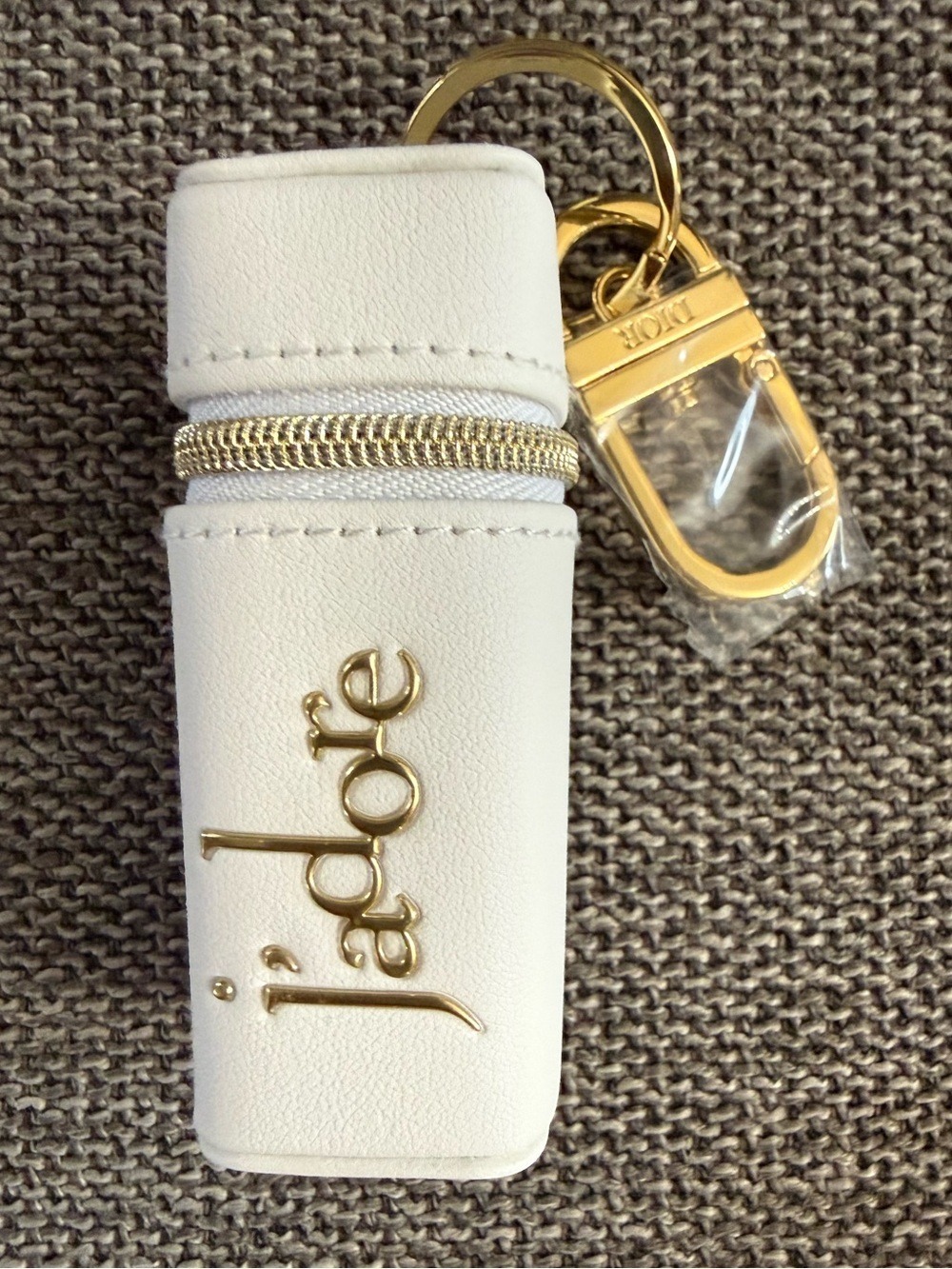 Dior J'adore White Mini Holder Key Ring Holder New Authentic - Picture 6 of 15